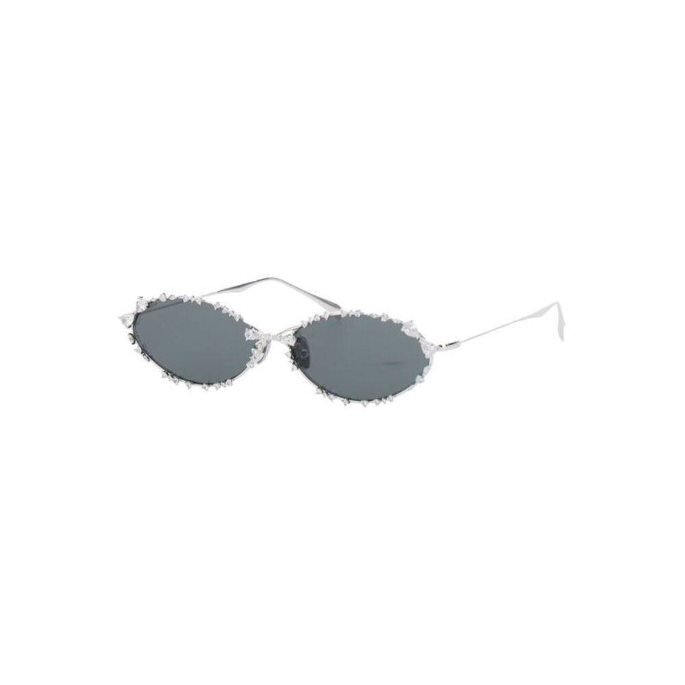 Yvmin Women Sunglasses With Silver Metal Rhinestone Decorations For Women